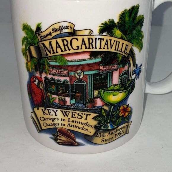 Margaritaville Key West Coffee Mug Tropical Vacation Theme Latitudes Attitudes - Picture 2 of 5